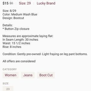 Lucky brand jeans